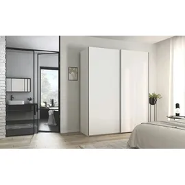 meinSchrank Schwebetürenschrank Regina 181 x 223 x 68 cm Weiß