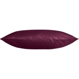 Kneer Kissenbezug Edel-Satin Uni, (1 Stück), aus mercerisierter Baumwolle rot 40 cm x 80 cm