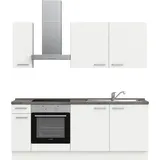 Nobilia Küchenzeile elements I 210 cm weiß
