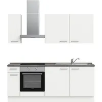 Nobilia Küchenzeile elements I 210 cm weiß