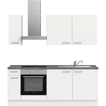 Nobilia Küchenzeile elements I 210 cm weiß