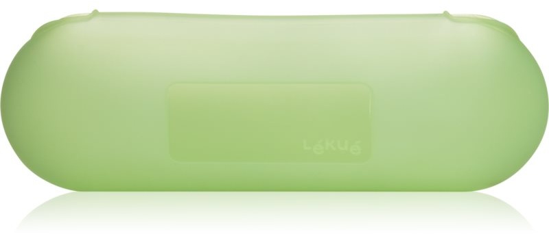 Lékué Reusable Baguette Case Silikonhülle für Baguettes Farbe Translucent Green 1 St.
