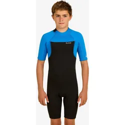 Neopren Shorty Surfen Jungen 1,5 mm - 500 blau/schwarz Gr. 128  - 8 Jahre