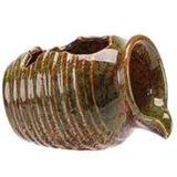 JyqPcm Eleganter Wasserspeier Mit Pumpe,Einzigartiger Teichkessel, Vintage-Wasserfallspender,Aquarium-Wasserbrunnen-Dekoration,Gartenbrunnen Aus Keramik Für Teich Und Garten