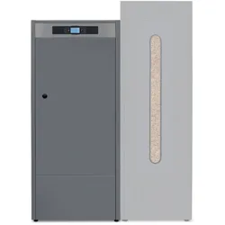 Solarbayer Pelletkessel PLT-35 AC 35 kW Holzpelletheizung mit PLT-Connect App