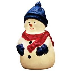 Konstsmide LED-Dekoration, Kunststoffschneemann 4 Dioden, Stecker, weiß - weiss