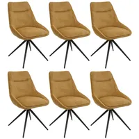 MCW Esszimmerstuhl Gelb, Textil, 51x86x60 cm, Esszimmer, Stühle, M65-S