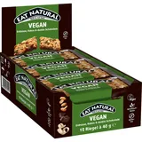 eat-natural Müsliriegel Vegan, je 40 g, 12 Riegel