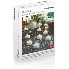 InnovaGoods LED-Teelicht-Set Romandle 12 St. weiß