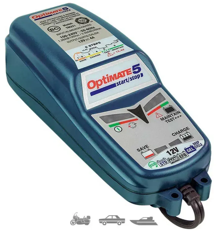 Optimate Tm-220-4a Ladegerät - Black - One Size