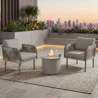 Mendler Poly-Rattan Garnitur 7-tlg. Creme-Beige