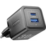 Vention Sieninis įkroviklis, ventiliacija, FEQB0-EU, Usb-c GaN Ladegerät Eu-stecker Schwarz