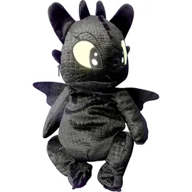 Joy Toy Drachenzähmen leicht gemacht - Plüsch-Rucksack, Toothless - Schwarz