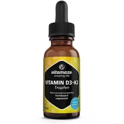 Vitamin D3 K2 1000 IE / 10 μg hochdosiert 50 ml