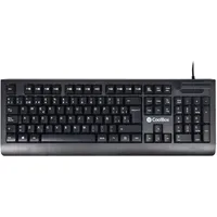 Coolbox COO-TEC04DNI QWERTY-Tastatur, Spanisch QWERTY-Tastatur, Schwarz