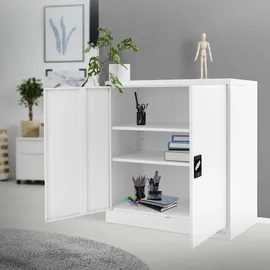 ML-Design Aktenschrank 90x40x90 cm Weiß