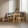 livinity® Eckbankgruppe Tiberio Goldkraft Eiche 150 x 120 cm mit Tisch
