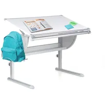 HJH Office Kinderschreibtisch Belia weiß/silber