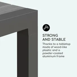 Blumfeldt Menorca Expand Gartentisch 213 x 95 x 76 cm Grau