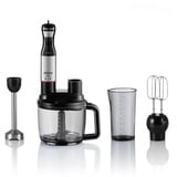 Arzum Stabmixer 1000W Multi Blender Set Stabmixer Pürierstab Handmixer Zerkleinern schwarz