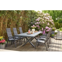 Siena Garden Garten-Essgruppe »Milano / Messina«, (Set, 7 tlg.), grau