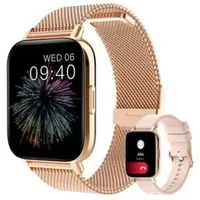 2026 Smartwatch Damen Roségold Rund mit Herzfrequenz, Blutdruck, SpO2, EKG, Bluetooth-Anrufe, Fitnessuhr, Aktivitätstracker & Touchscreen (Ros... - Gold