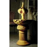 Casa Padrino Barock Gartenbrunnen Beige H. 93 cm -