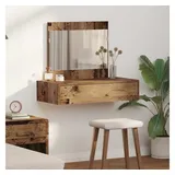 vidaXL Schminktisch Wandmontage Altholz 83x40x70 cm