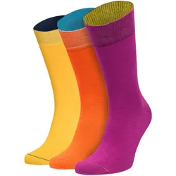 Von Jungfeld Damen Socken, 3er Pack - Geschenkbox, gemischte Farben Bo-Kaap 35-38
