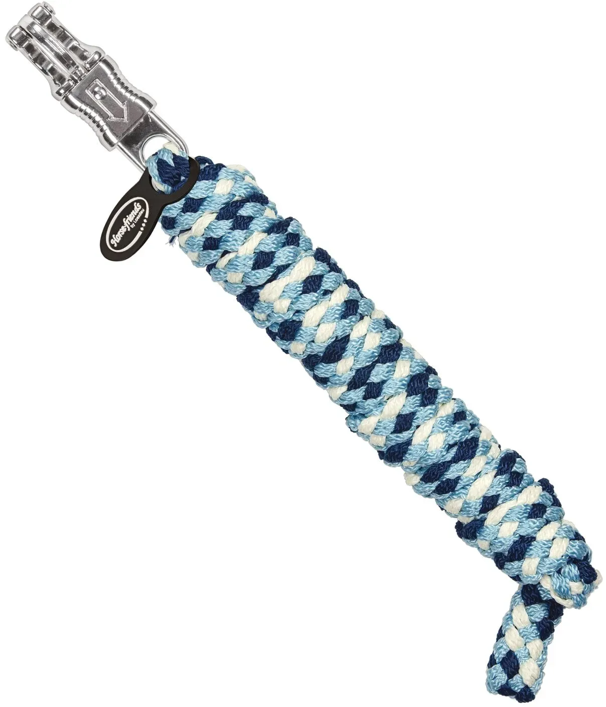 Loesdau Anbindestrick hellblau/marine/creme