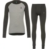 Odlo Herren Funktionsunterwäsche Set Active Warm Eco dark grey melange - grey melange, S