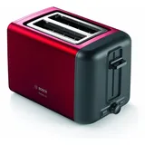 Bosch TAT3P424 Toaster 2 slice(s) Black, Red Metal