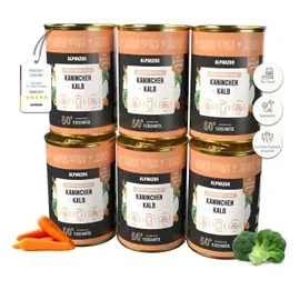 alphazoo Nassfutter Senior Hund Kaninchen + Kalb 6 x 400 g