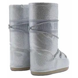 MOON BOOT Icon Glitter Silber 35