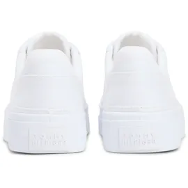 Tommy Hilfiger TH FOXING PLATFORM CANVAS Damen Weiß 36