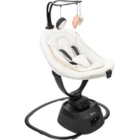 Babymoov Babyschaukel Swoon Evolution Curl White - elektrische Babywippe mit 8 Schaukelbewegungen, 360° rotierbarer Sitz, 12 Melodien