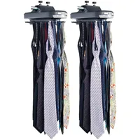 Sichler Haushaltsgeräte 2 elektrische Krawattenhalter, für 64 Krawatten & 8 Gürtel, beleuchtet