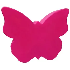 8 seasons design GmbH Motivleuchte Shining Butterfly 40 cm Kunststoff wetterfest 1 Stück rosa