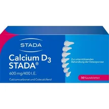 STADA Calcium D3 STADA 600 mg/400 I.E. Kautabletten 50 St.