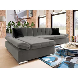 Mirjan24 Ecksofa Malwi, mit Schlaffunktion und Bettkasten, mit Regulierbare Armlehnen, L-Form 278x161 cm, Wohnzimmer, Sofas & Couches, Wohnlandschaften, Ecksofas