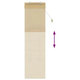 vidaXL Rollo Natur 40 x 220 cm Bambus/braun