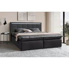 Collection AB Boxspringbett 30 Jahre Jubiläums-Modell Athena, in H2,H3 & H4, wahlweise mit LED-Leiste schwarz