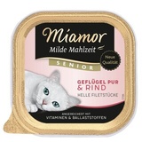 Miamor Milde Mahlzeit Senior 16 x 100 g - Geflügel Pur & Rind