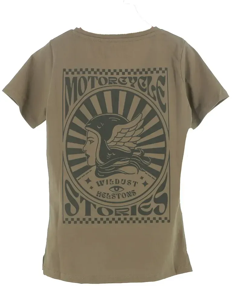 Helstons Moto Stories Kurzarm-t-shirt - Kaki - L