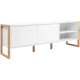 CaliCosy Finori TV-Board Denver 160x55x40 cm Weiß MDF