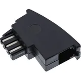 InLine InLine®, TAE-F Adapter, TAE-F Stecker auf RJ11 Buchse, für Import Telefone