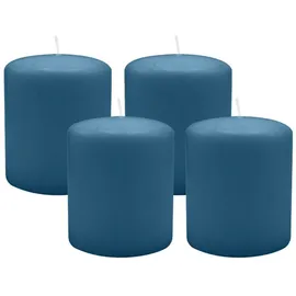 Kopschitz Kerzen Stumpenkerze 4 St. blau Ø 100 x 120 mm