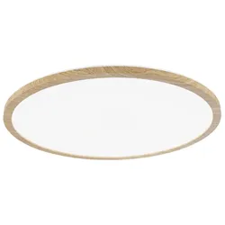 PAULMANN Atria Shine, Rund, Zimmerdecke, Oberfläche, Weiß, Holz, Kunststoff, Bad