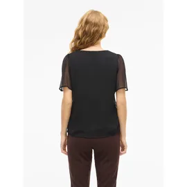 VILA T-Shirt VIFALIA V-NECK schwarz L/XL (42)