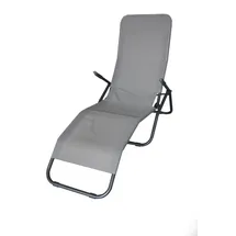 Trendline Sonnenliege 200 x 70 x 30 cm Taupe